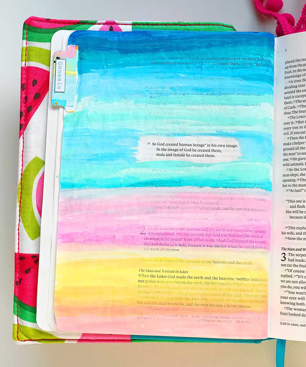 Hybrid Print and Pray Bible Journaling by Cristin Howell | Precious Hearts