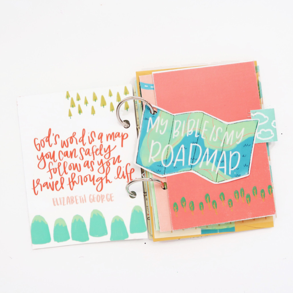 DIY Print and Pray Hybrid Summer Mini Book Video Process by Jillian aka Jillsky | Use Your Map