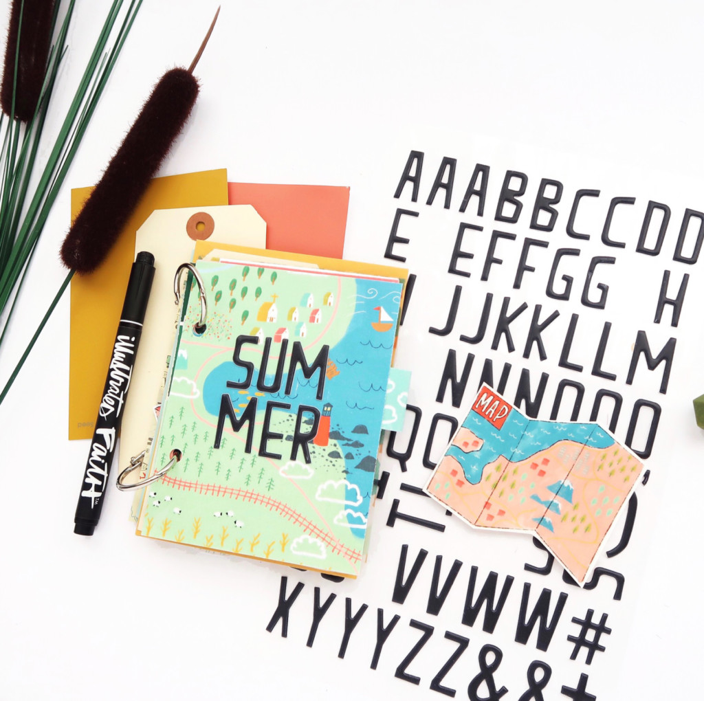 DIY Print and Pray Hybrid Summer Mini Book Video Process by Jillian aka Jillsky | Use Your Map