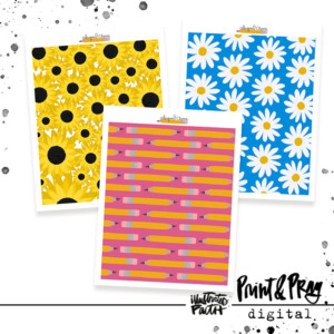 He Supplies Patterned Paper Bundle