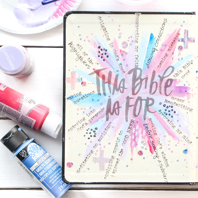 Permission Pages: Journaling Bible Process Video | Here's a glimpse at the NEW Permission Pages Devotional Kit by Lauren Lanker! Designed to support you in creating your own set of permission pages where you can boldly declare the permission you’ve been granted by God to be free–declaring what "This Bible is for" (asking questions and making mistakes) and what "This Bible is not for" (proving my worth or giving in to fear). Be inspired!