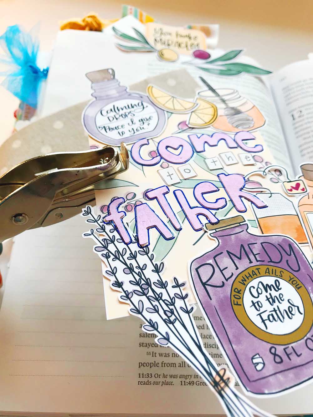 Print and Pray Hybrid Bible Journaling by Cristin Howell | Come to the Father