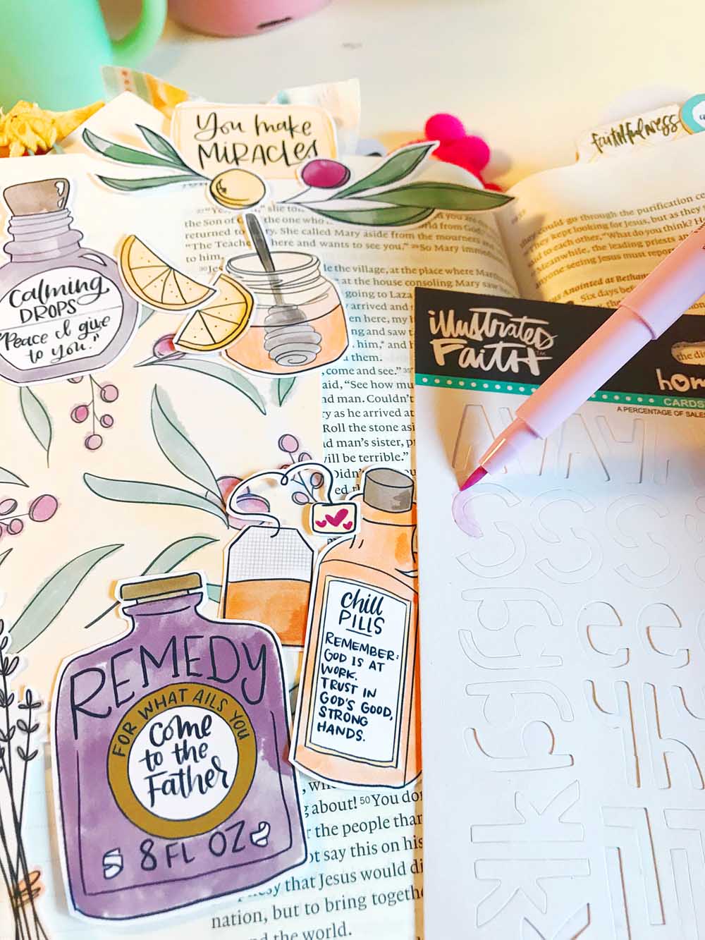 Print and Pray Hybrid Bible Journaling by Cristin Howell | Come to the Father