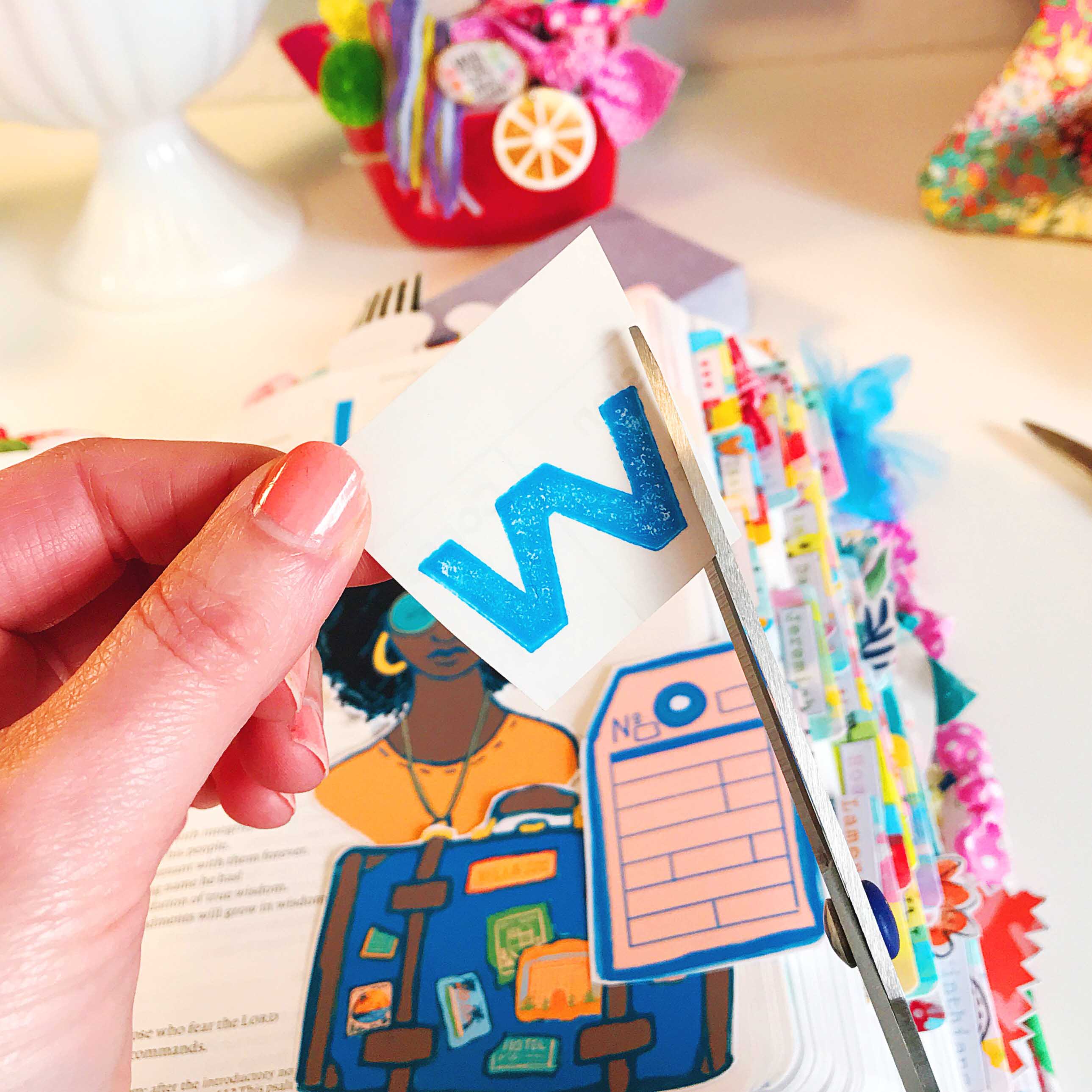 Print and Pray Mixed Media Hybrid Bible Journaling Tutorial by Cristin Howell | Stamping on Clear Sticker Sheets