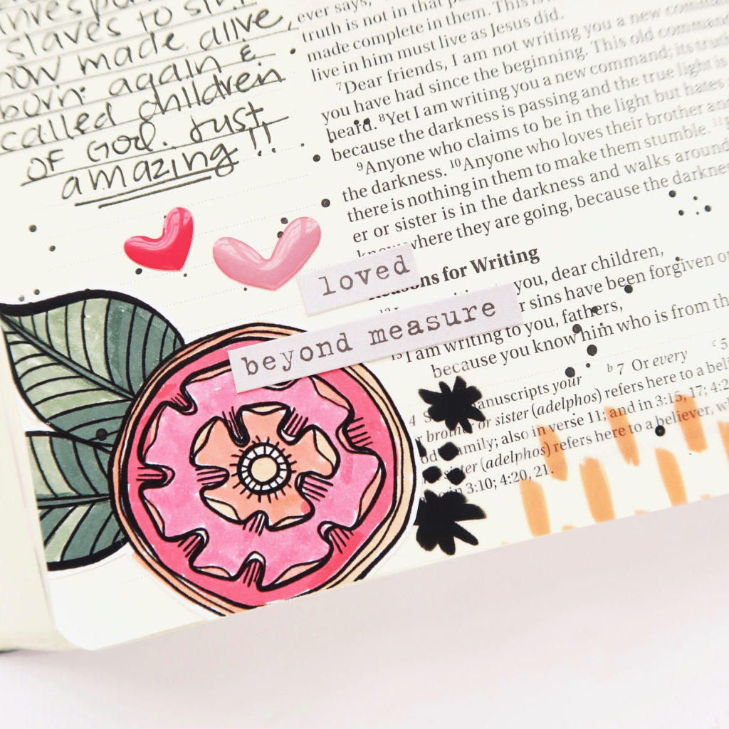 Print and Pray Hybrid Bible Journaling Process Video by Jillian aka Hello Jillsky using digital printables | Girl of God