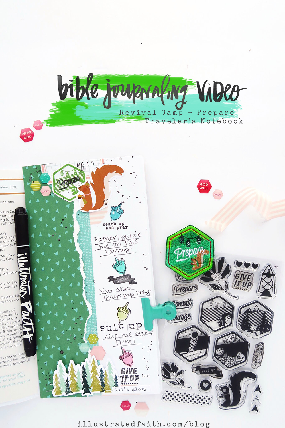 Revival Camp Prepare by Jillian aka Hello Jillsky | Traveler's Notebook Process Video