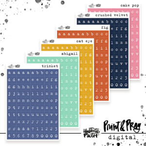 Tile Alpha Set | Grace & Gratitude Colors