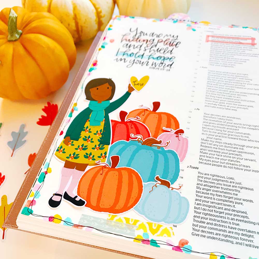 Print and Pray Hybrid Bible Journaling by Cristin Howell using digital printables | You are my Refuge