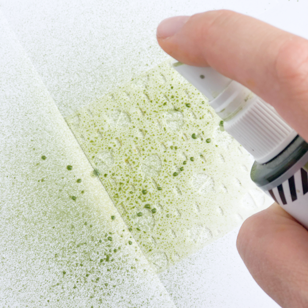 mixed media Bible journaling stenciling techniques by Heather Greenwood | 100 Days of Grace and Gratitude Kit