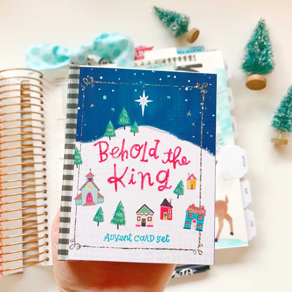 Hybrid Print and Pray Bible Journaling by Cristin Howell | The King is Coming | Matthew 1