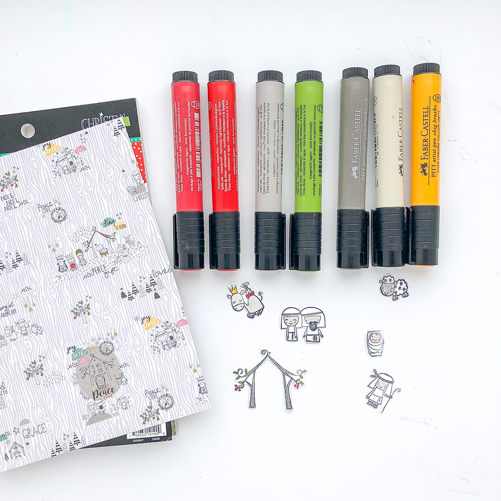 Mixed Media Bible Journaling - Creating Your Own Ephemera by Heather Greenwood using the CHRISTmas Collection available at JoAnn Stores | CHRISTmas - God of HOPE | Romans 15:13