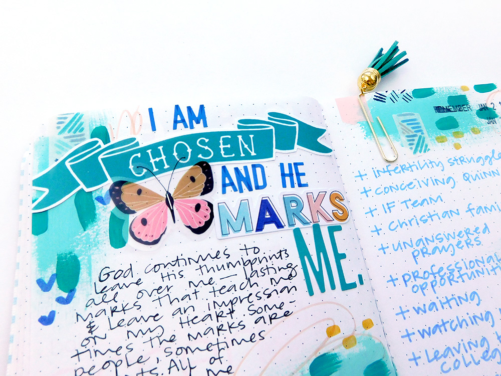 Print & Pray + The Mark Maker Kit | Traveler's Notebook | by Elaine Davis using digital printables