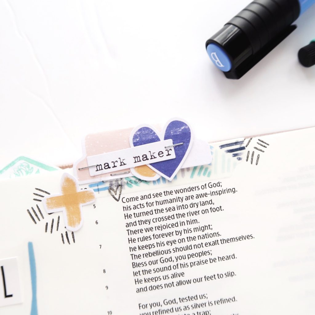 Marvel at the Mark Maker | Bible Journaling Process Video using the Illustrated Faith Mark Maker Kit by Jillian aka HelloJillsky | Psalm 66:16