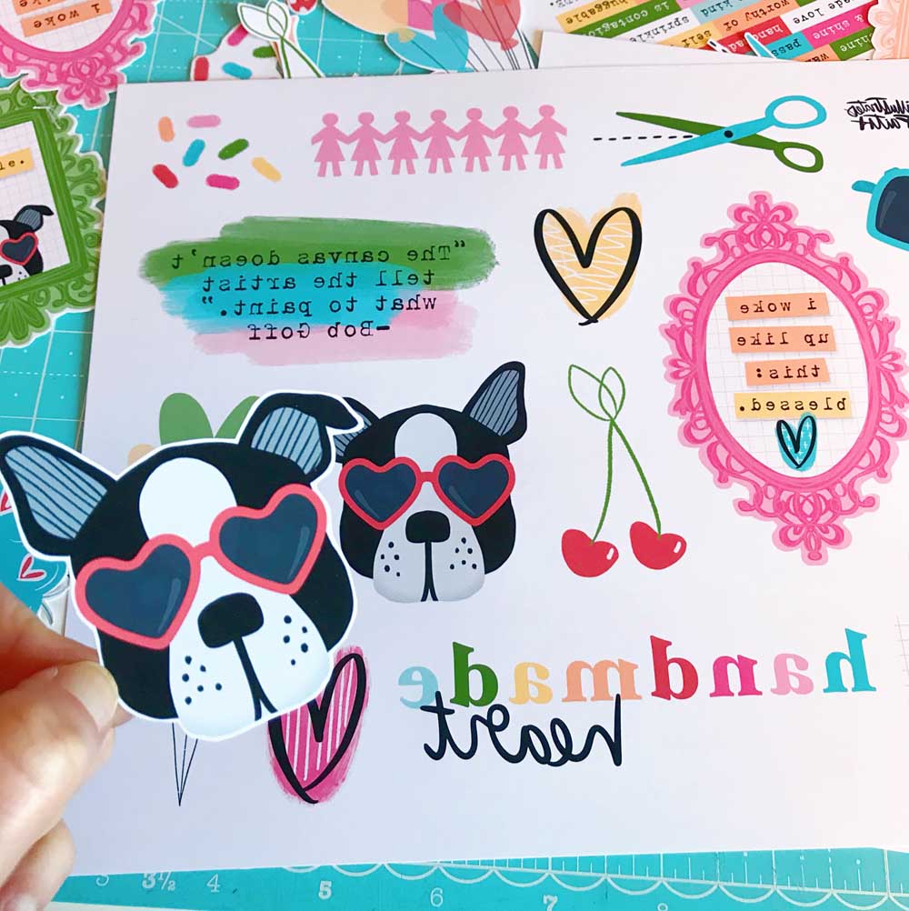 Print and Pray DIY Puffy Embellishments by Cristin Howell using digital printables