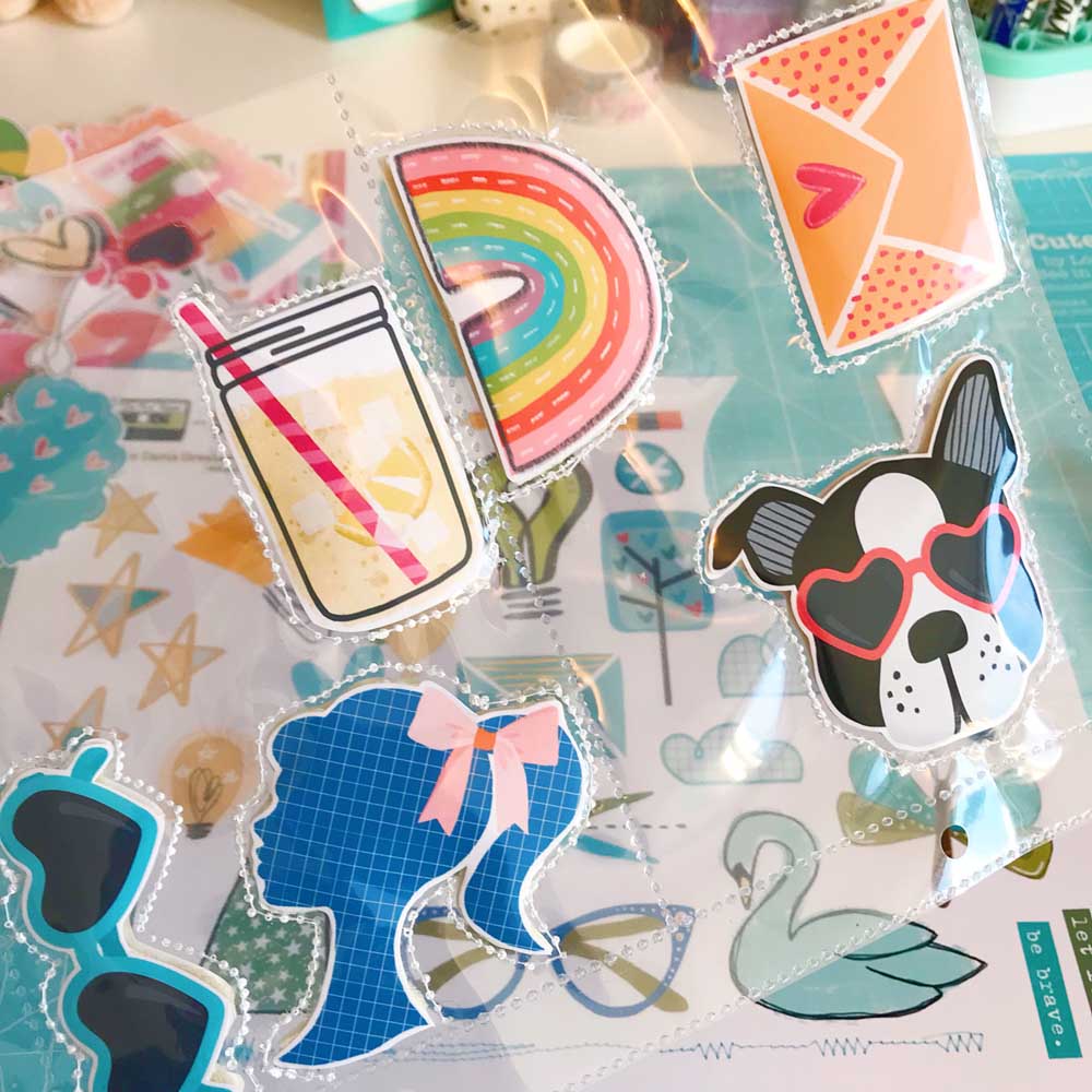 Print and Pray DIY Puffy Embellishments by Cristin Howell using digital printables