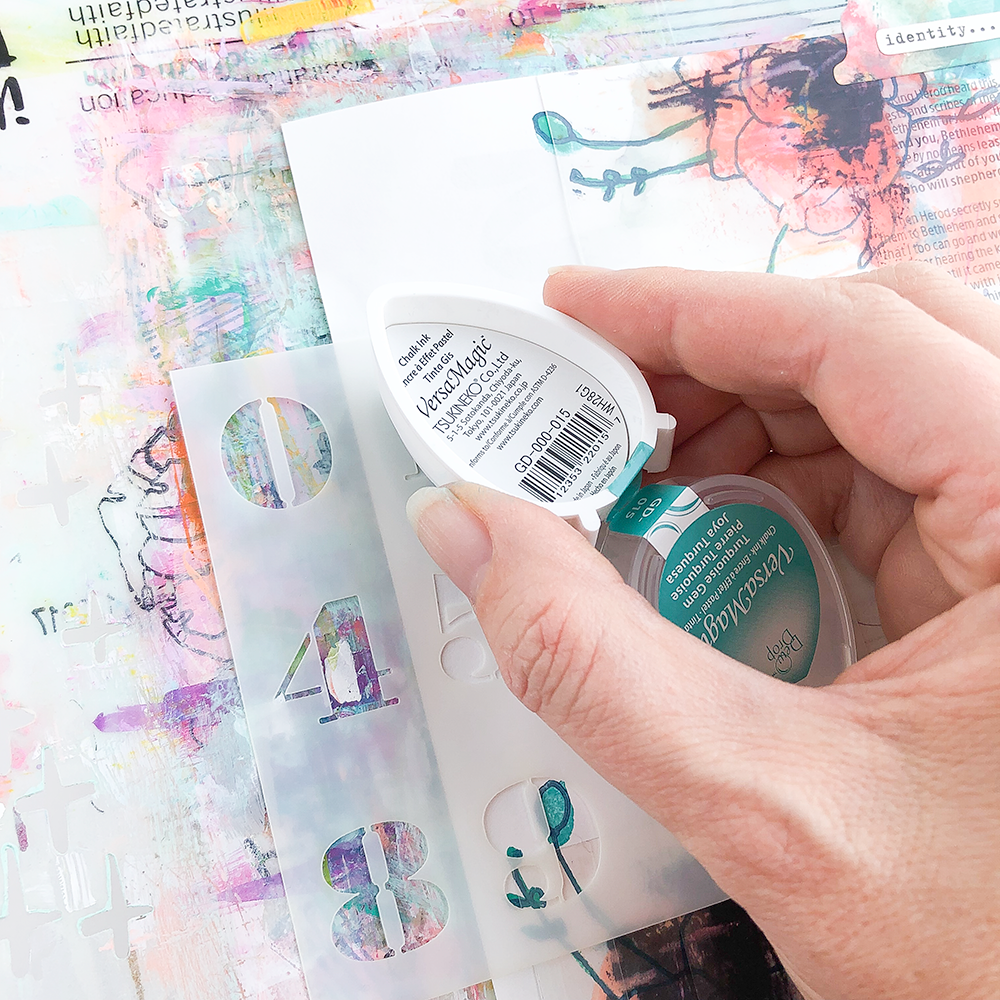 Mixed Media Bible Journaling Tutorial by Heather Greenwood | Stamping and Inks | The Joy Journey: Matthew 3:8