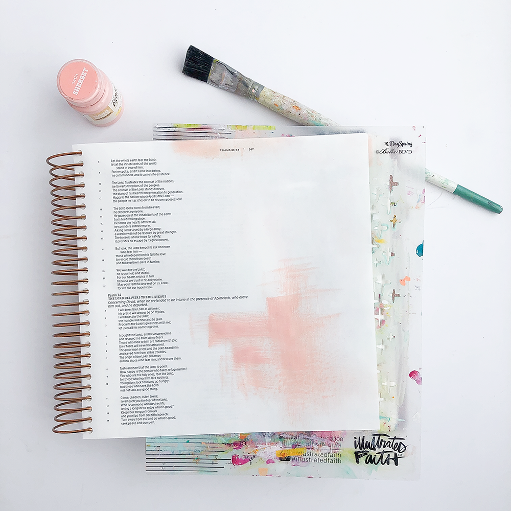 Mixed Media Bible Journaling Step by Step Process by Heather Greenwood | The Joy Journey - Lifter of my Head