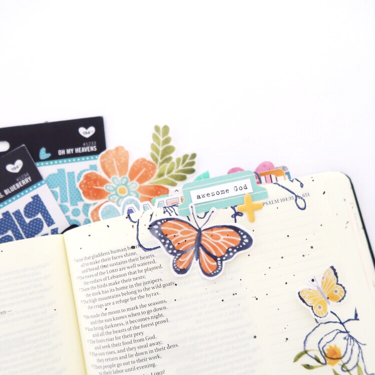 Print and Pray Hybrid Bible Journaling Process Video by Jillian aka Hello Jillsky | Forgiven and Free | Psalm 104