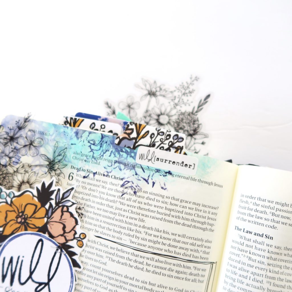 Mixed Media Bible Journaling Process Video by Jillian aka Hello Jillsky | Wild Obedience | Romans 6