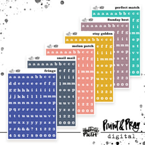 Tile Alpha Set | Less Hustle More Jesus Colors