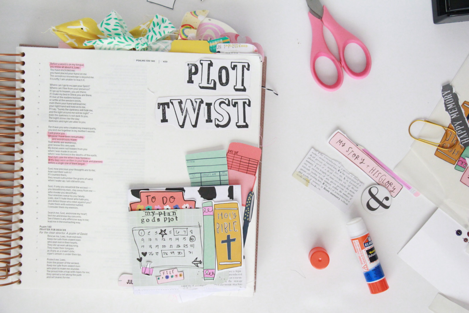 Bible Journaling Tutorial by Bekah aka Simply Bekah | Pop Up Card | Storyteller Devotional Kit