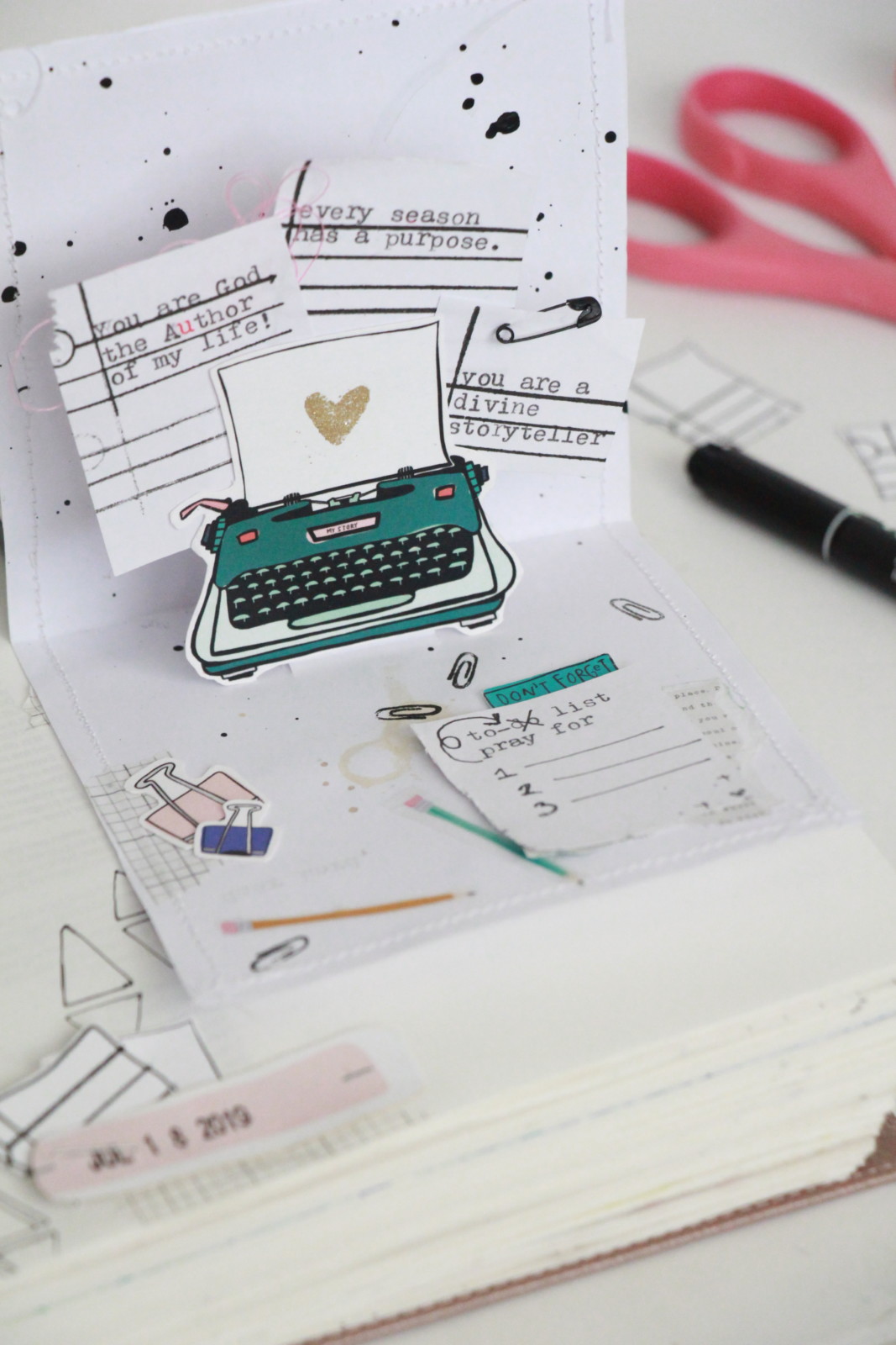 Bible Journaling Tutorial by Bekah aka Simply Bekah | Pop Up Card | Storyteller Devotional Kit