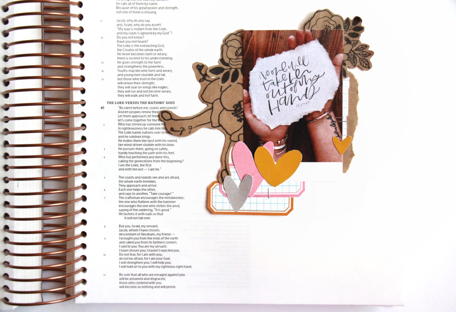 Bible Journaling Tutorial by Bekah Lynn aka Simply Bekah | Heartlayers Devotional Kit | The Promise | Isaiah 40:28