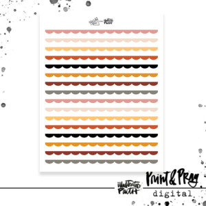 Heart Layers Scallop Washi