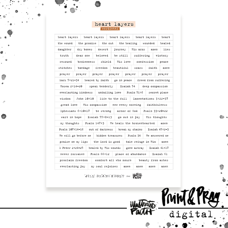 HeartLayersWordfetti