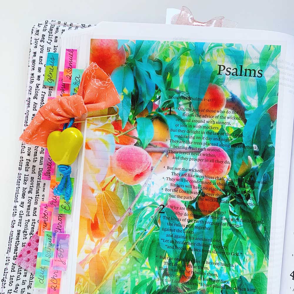 Print and Pray Hybrid Bible Journaling Tutorial by Cristin Howell using digital printables | Creating with Transparencies