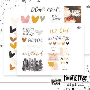 Heart Layers Digital Ephemera