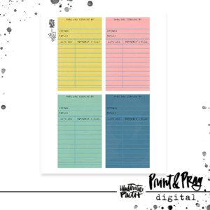 Library Cards- August 2019 colors