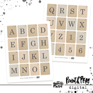 Vintage Flashcard Alpha