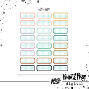 Word Nerd Rainbow Labels