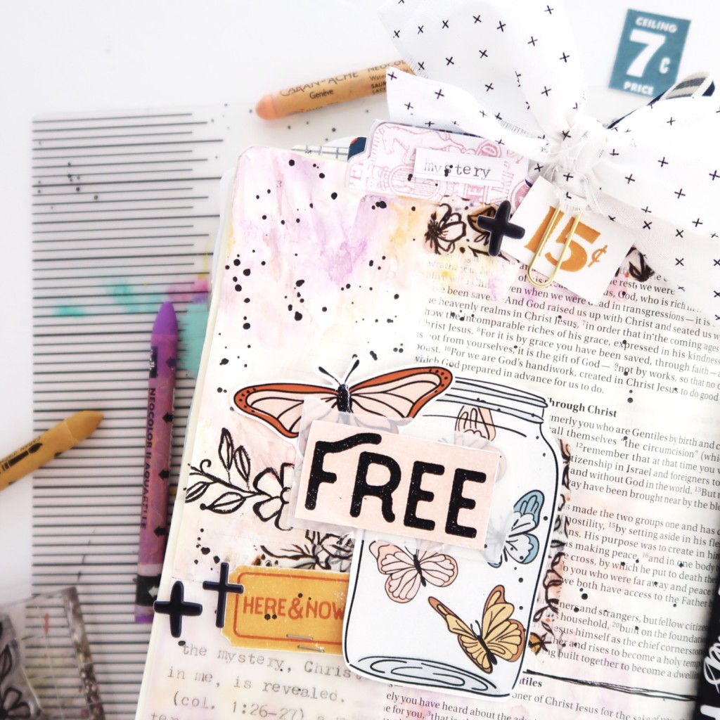 Print and Pray Bible Journaling Process Video by Jillian aka Hello Jillsky | Wait Out the Wilderness | Ephesians 3:12-13