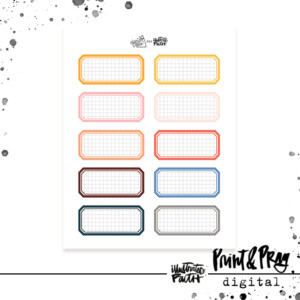 Gratitude 2019 JUMBO Rainbow Labels