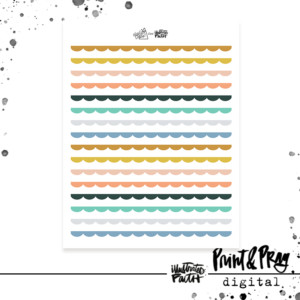 2019 Gratitude Scallop Washi