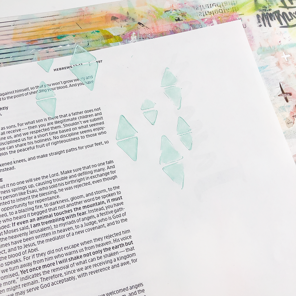Mixed Media Bible Journaling Step-by-Step Process by Heather Greenwood | 25 Years | Hebrews 13:7