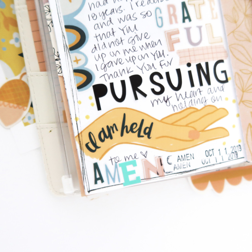 Print and Pray Journaling - Traveler's Notebook Process Video by Jillian aka Hello Jillsky using digital printables | Psalm 23:6