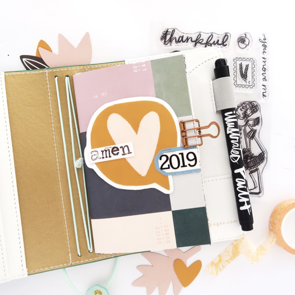 Traveler's Notebook Process Video by Jillian aka Hello Jillsky | Gratitude Documented Foundation Pages