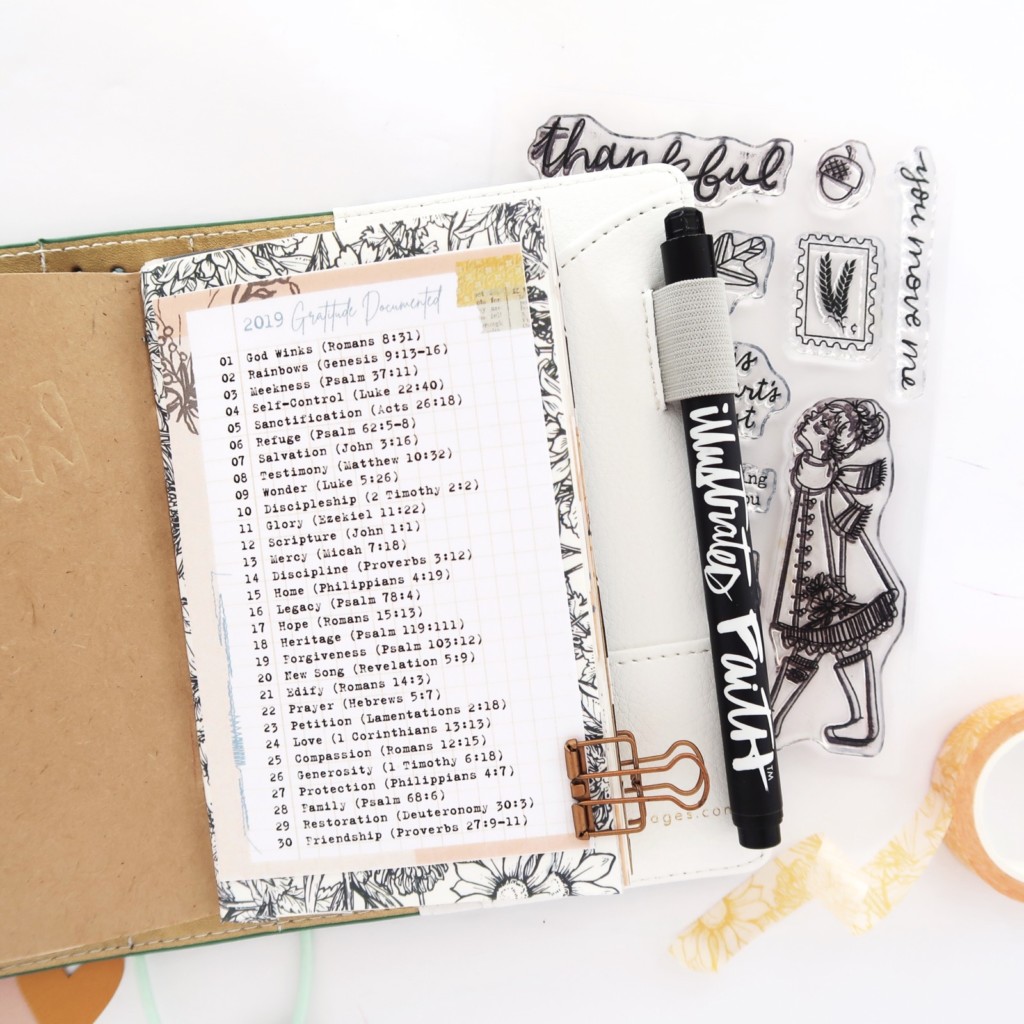 Traveler's Notebook Process Video by Jillian aka Hello Jillsky | Gratitude Documented Foundation Pages