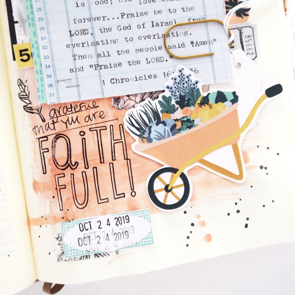 Mixed Media Hybrid Bible Journaling Process Video by Jillian aka Hello Jillsky | Mixing Old and New Print and Pray Collections