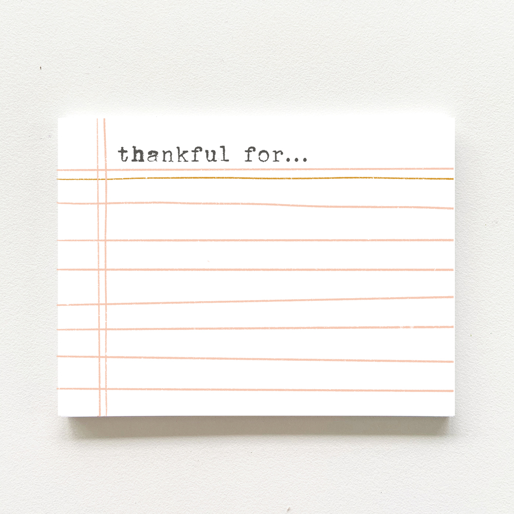 thankfulfor...notepad