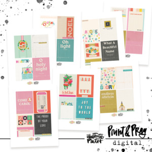 Come & Carol Digital Journal Cards