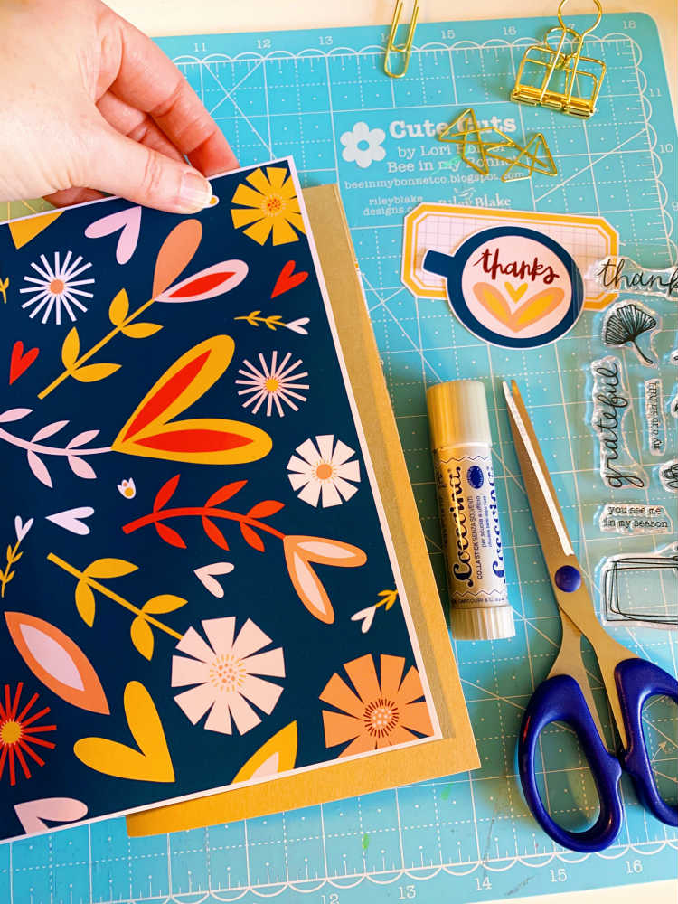Gratitude Documented Print and Pray Hybrid Traveler's Notebook Journaling by Cristin Howell using digital printables | Day 12: Scripture | John 1:1