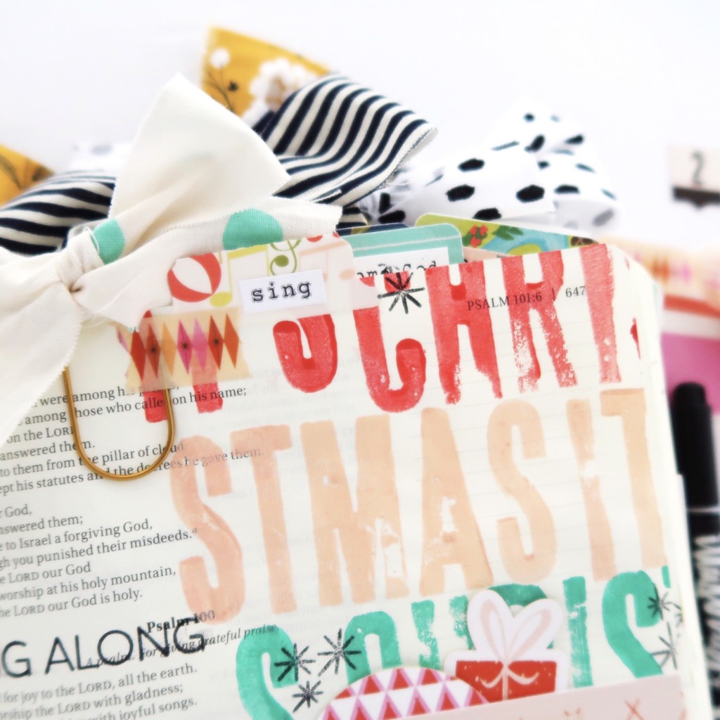 Bible Journaling Process Video by Jillian aka Hello Jillsky | Come and Carol | Psalm 100