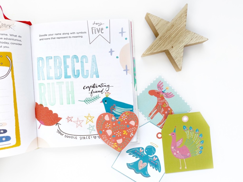 Print and Pray Bible Journaling + Wonder of Christmas by Becca Jensen using digital printables | Names of Jesus | Day 5