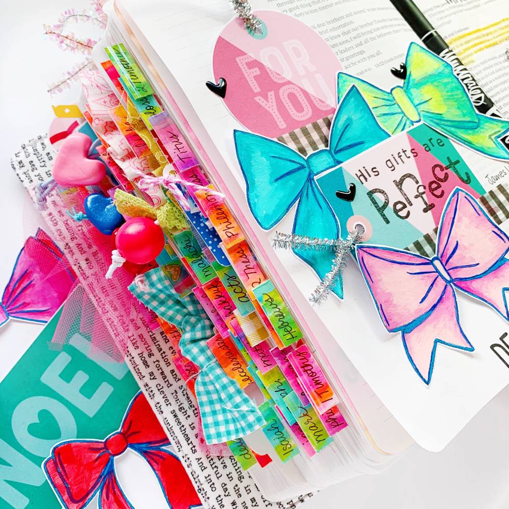 Hybrid Print and Pray Bible Journaling by Cristin Howell using digital printables | Let's Use Traceables! | James 1:17