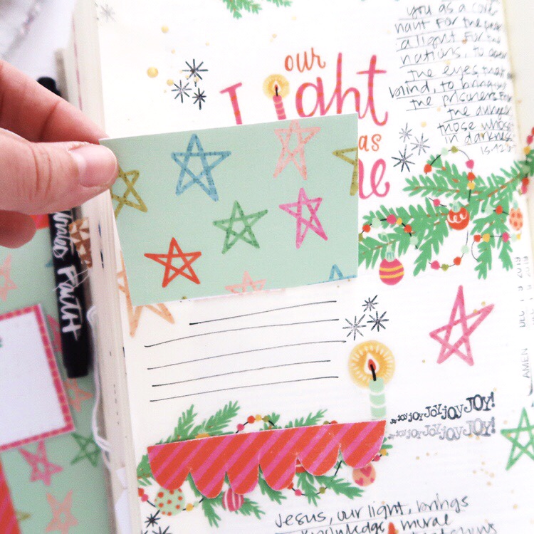 Print and Pray Bible Journaling Process Video by Jillian aka Hello Jillsky using digital printables | Light of Life | John 12:46