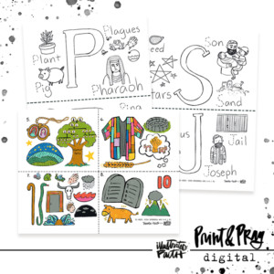 52 Week Bible Study: Kids Ephemera Weeks 5-8